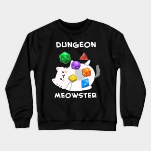 Dungeon Meowster | Dungeon Master Cat Crewneck Sweatshirt
